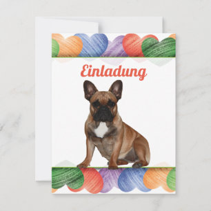 French Bulldoggen Invitation