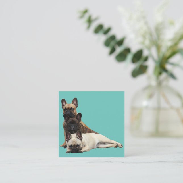 French Bulldoggen Message Card (Standing Front)