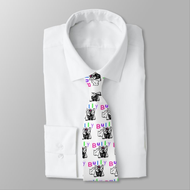 French bulldoggen tie (Tied)