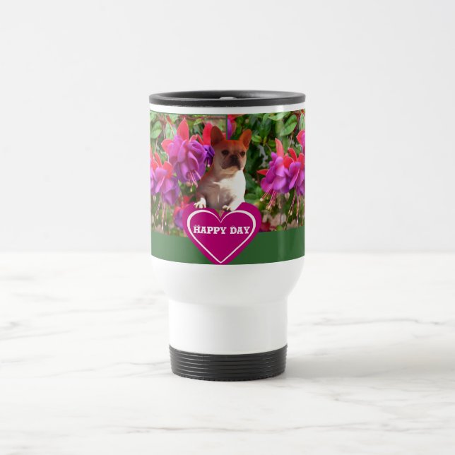 French Bulldoggen Travel Mug (Center)