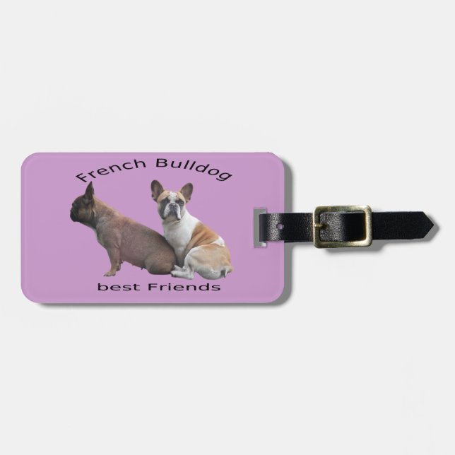 French Bulldoggen trunk Luggage Tag (Front Horizontal)
