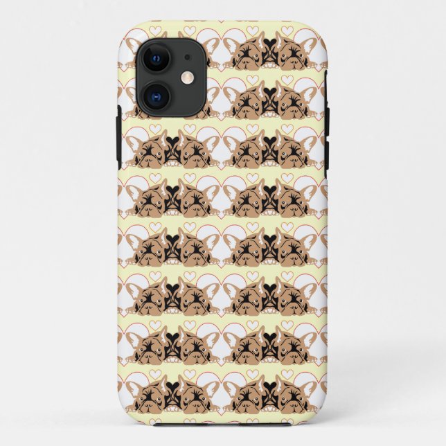 French Bulldogs Case-Mate iPhone Case (Back)