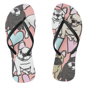 french bulldogs jandals