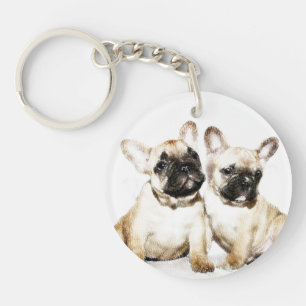 French Bulldogs Key Ring