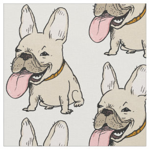 French Bulldogs Pattern Fabric