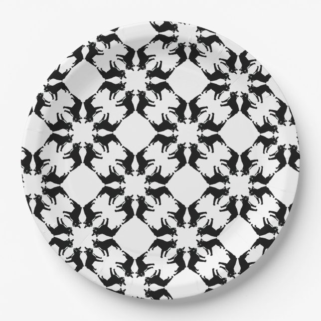 French Bulldogs Pattern plates (Front)