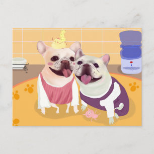French Bulldogs Postcard