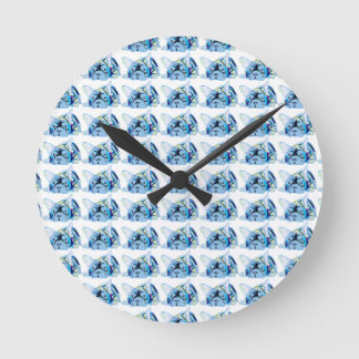 French Bulldogs Round Clock