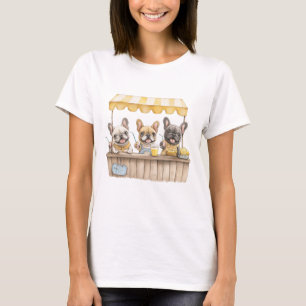 French Bulldogs Running A Lemonade Stand T-Shirt
