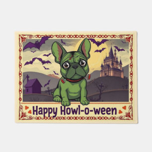 French Bulldogstein Happy Howl-o-ween Doormat