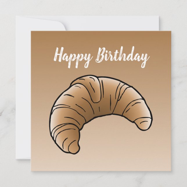 French Butter Croissant Card (Front)