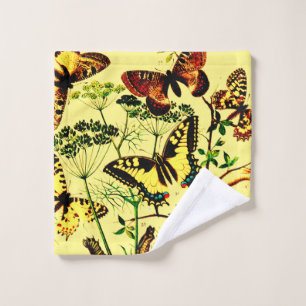 French Butterflies Bath Towel Set