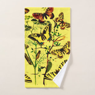 French Butterflies Bath Towel Set