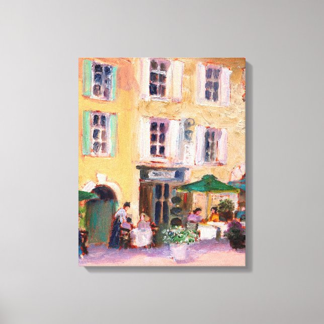 French Cafe Canvas Print (Front)
