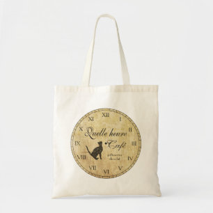 French Cafe Clock Tote