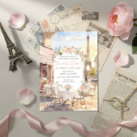 French Cafe Paris Theme Eiffel Tower Bridal Shower