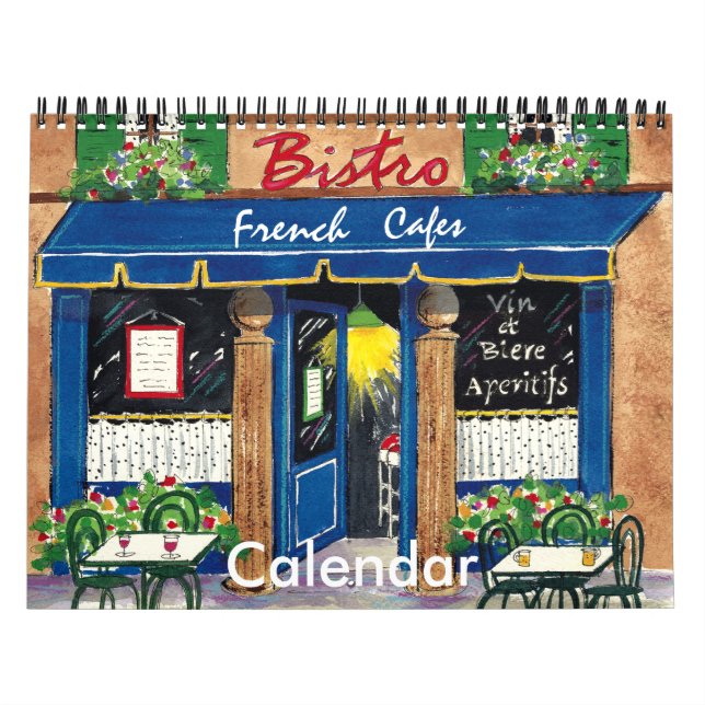 French Cafes, Calendar (Cover)