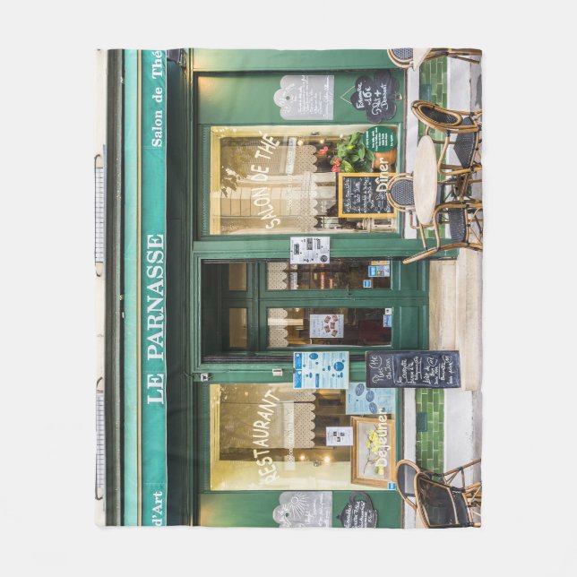 French cafes: Versailles cosy scene. Fleece Blanket (Front)