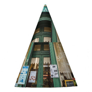 French cafes: Versailles cosy scene. Party Hat