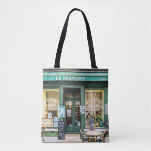 French cafes: Versailles cosy scene. Tote Bag