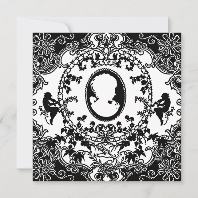 French Cameo ~ Invitations (Front)