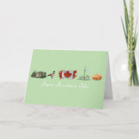  French Canadian Joyeux Anniversaire Card, Quebec 