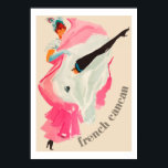 French Cancan (Vintage french ad) Poster<br><div class="desc">Wonderful vintage ad taken from an old french poster. Vectorised picture. High quality.</div>