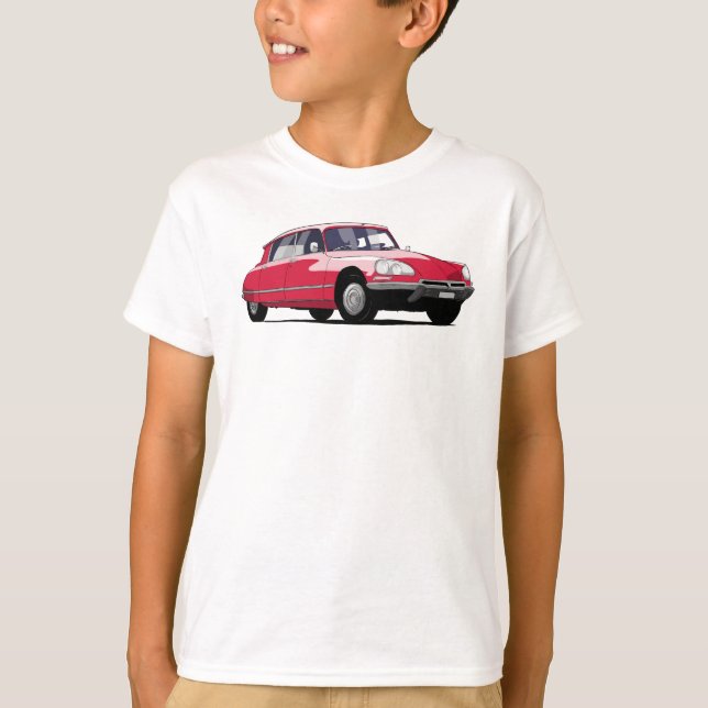 French Car Citroen DS Classic Car T-Shirt (Front)
