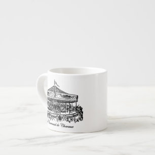French Carousel Horses Apparel and Gifts Espresso Cup