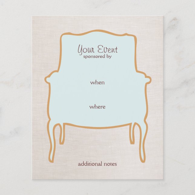 French Chair Flyer (Front)