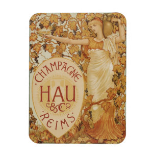 French Champagne ad Magnet