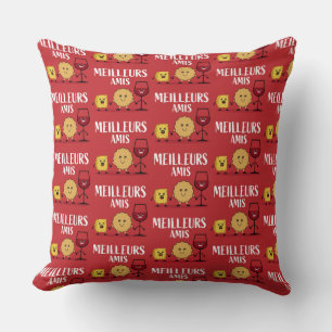 French cheese lovers cushion