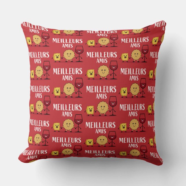 French cheese lovers  cushion (Front)