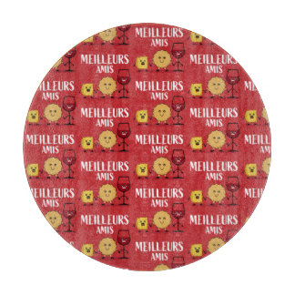 French cheese lovers cutting board