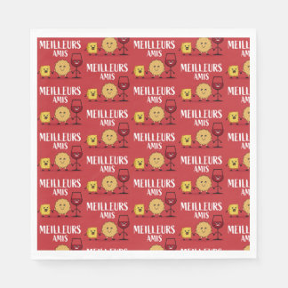 French cheese lovers napkin