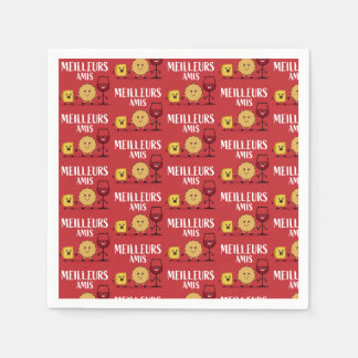 French cheese lovers napkin