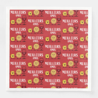 French cheese lovers napkin