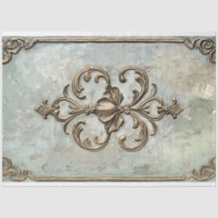 French Chic Embossed Effect Damask Pattern  Tissue Paper