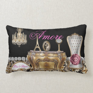 French CHIC VINTAGE LONG Pillow PERSONALIZED