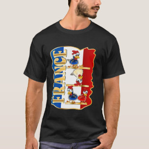 FRENCH CHICKEN FLAG FRANCE T-Shirt
