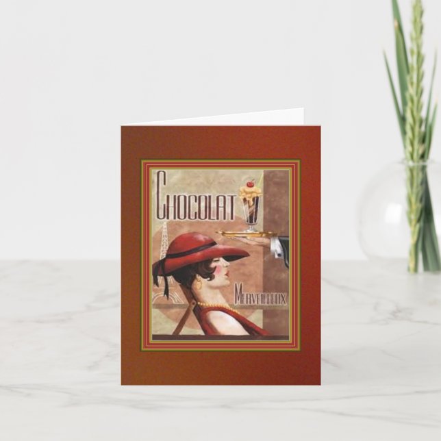 French Chocolate Note Card (Front)