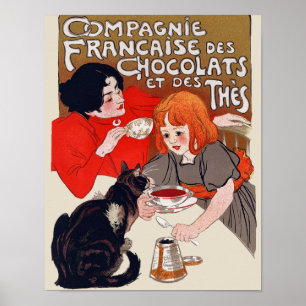 French Chocolate Party Poster