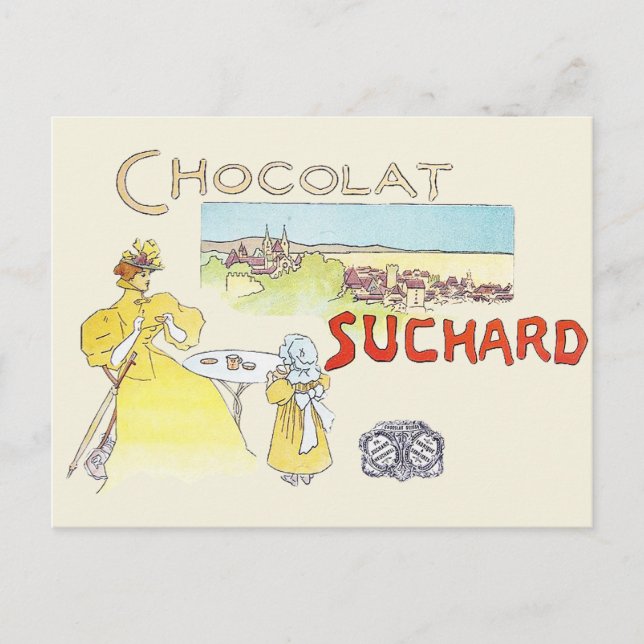 French Chocolate Victorian Candy Sugar Postcard (Front)