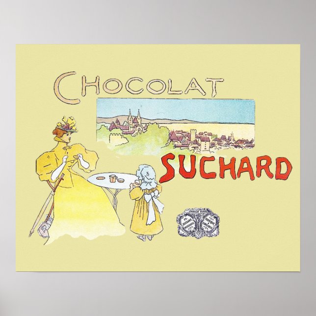 French Chocolate Vintage Candy Advertising Poster (Front)