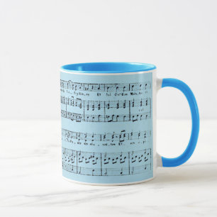 French Christmas Sheet Music Mug