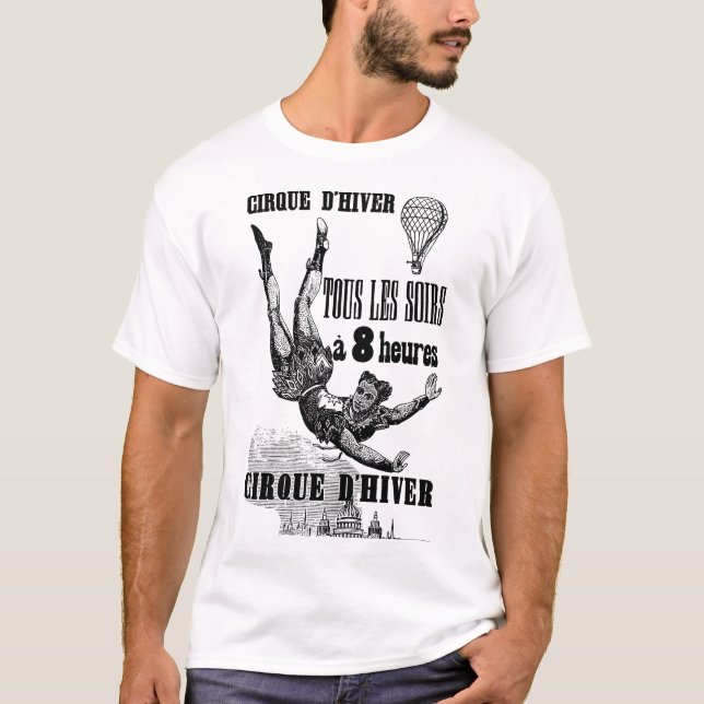 French Circus Acrobat poster Vintage Art T-Shirt (Front)
