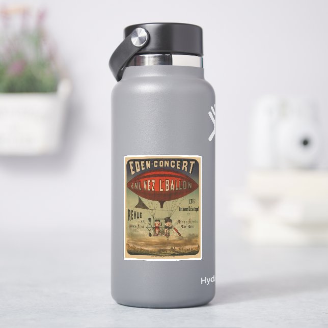French Circus Poster Of Two Performers In Airship (HydroFlask)