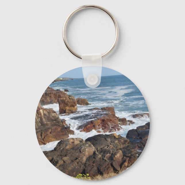 French coastline in Vendée Key Ring (Front)