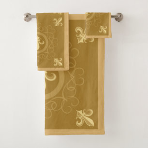 French Coffee Bath Towel Set