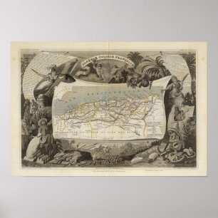 French colony Algeria Poster